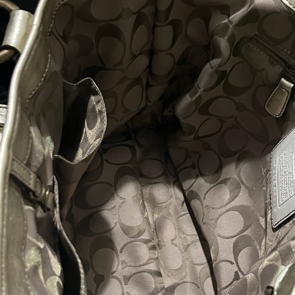 Coach Gold Canvas Tote - Picture 10 of 16